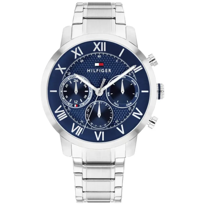 Packshot de la Montre Analogique TOMMY HILFIGER Collection TH-Oxford bracelet acier argent