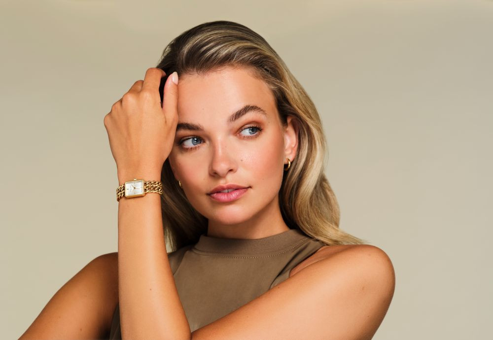 Montre Analogique Rosefield collection Studio bracelet acier doré