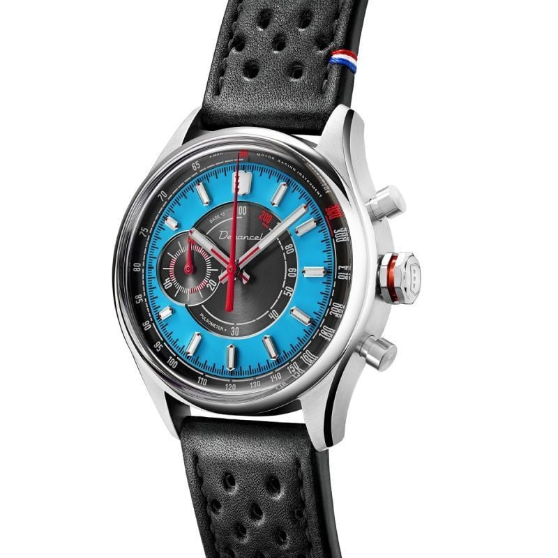 Packshot de la Montre Analogique DEPANCEL MONTRES Collection Allure Bracelet Cuir Noir