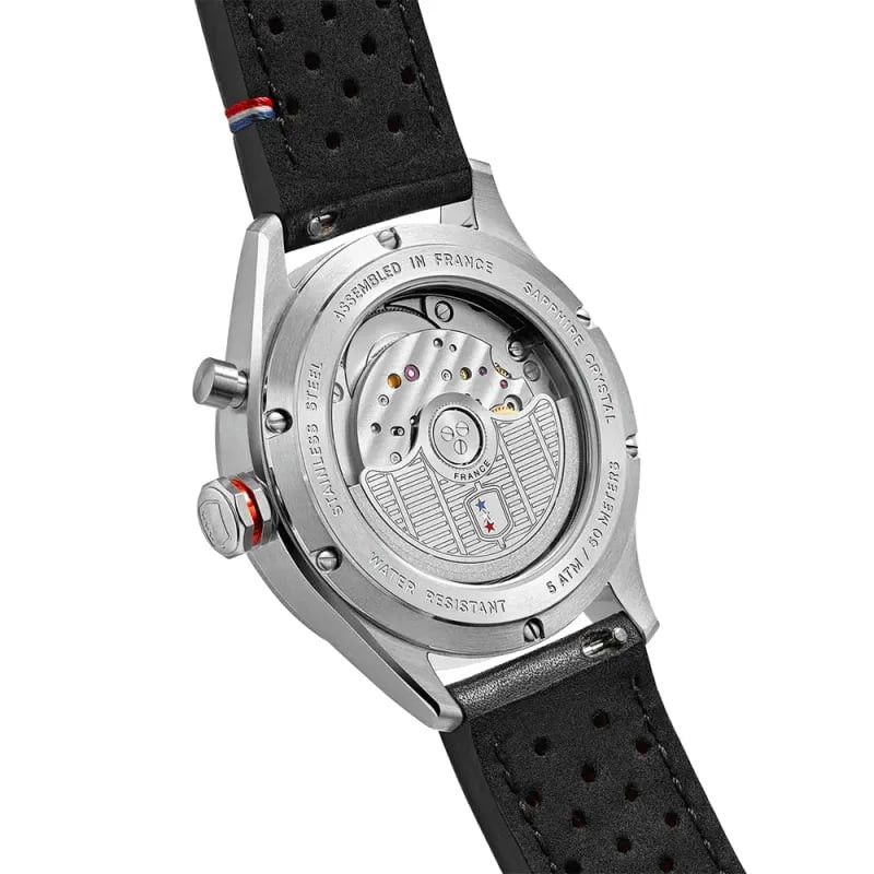 Vue détaillée de la Montre Automatique DEPANCEL MONTRES Collection Allure Autosport bracelet cuir no