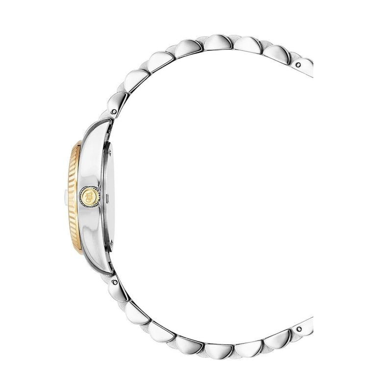 Profil de la montre Jacques du Manoir Inspiration, boîtier fin et bracelet à cinq maillons
