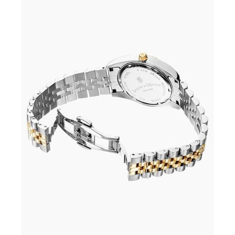 Montre Analogique JACQUES DU MANOIR Collection Inspiration bracelet acier bicolore, packshot