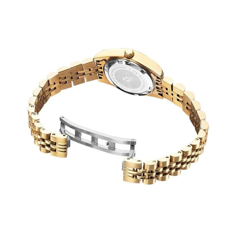 Montre Analogique JACQUES DU MANOIR collection Inspiration avec bracelet en acier doré, vue packshot