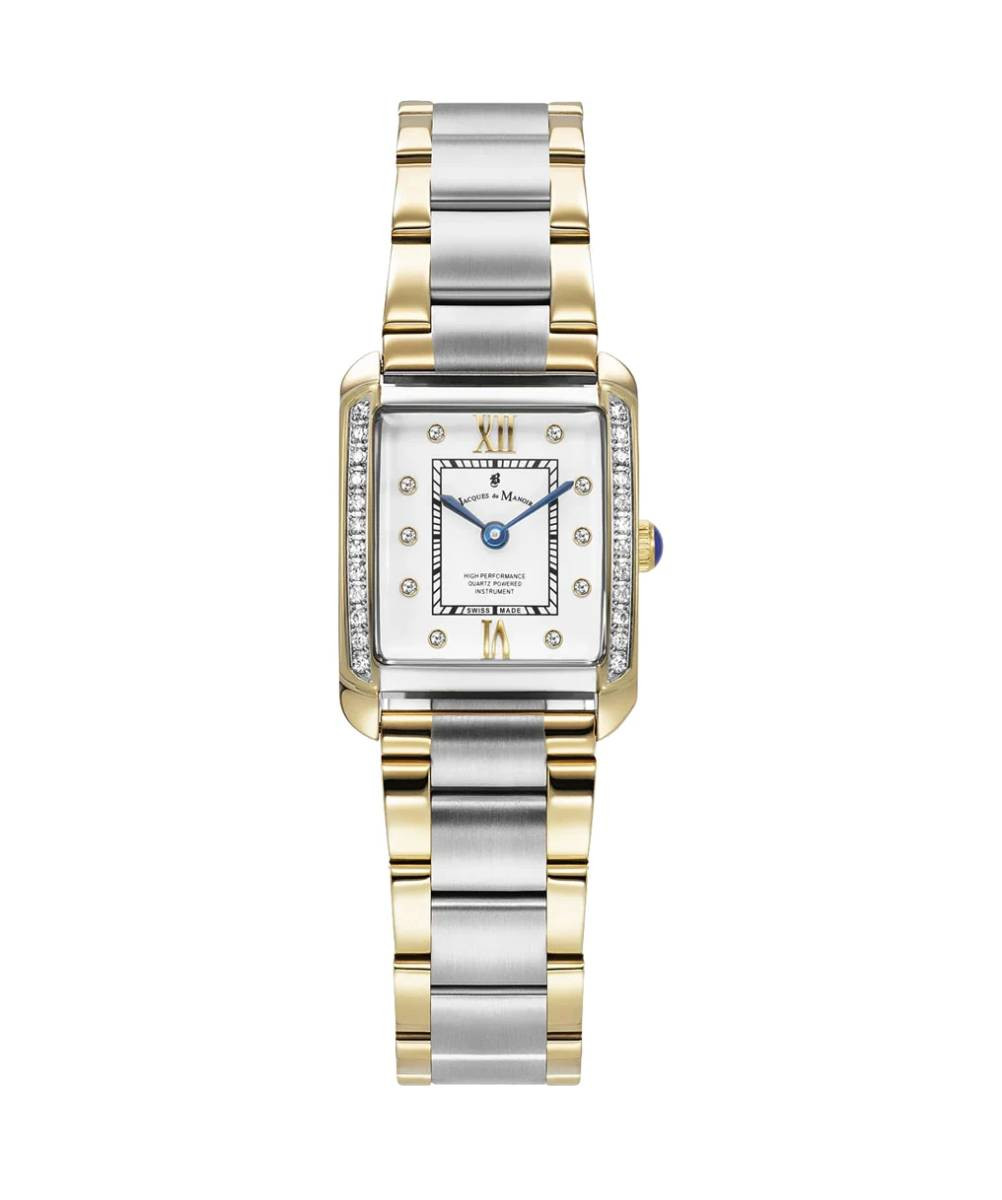 Montre Analogique JACQUES DU MANOIR Collection Emily bracelet acier bicolore