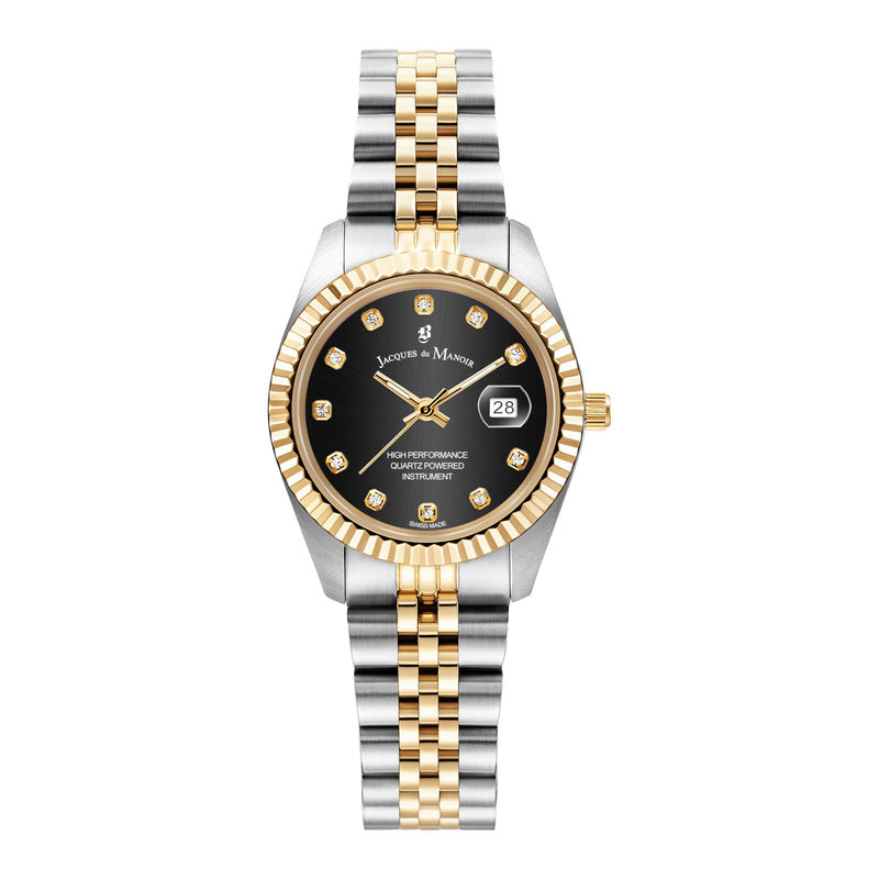 Montre Analogique JACQUES DU MANOIR collection Inspiration bracelet acier bicolore