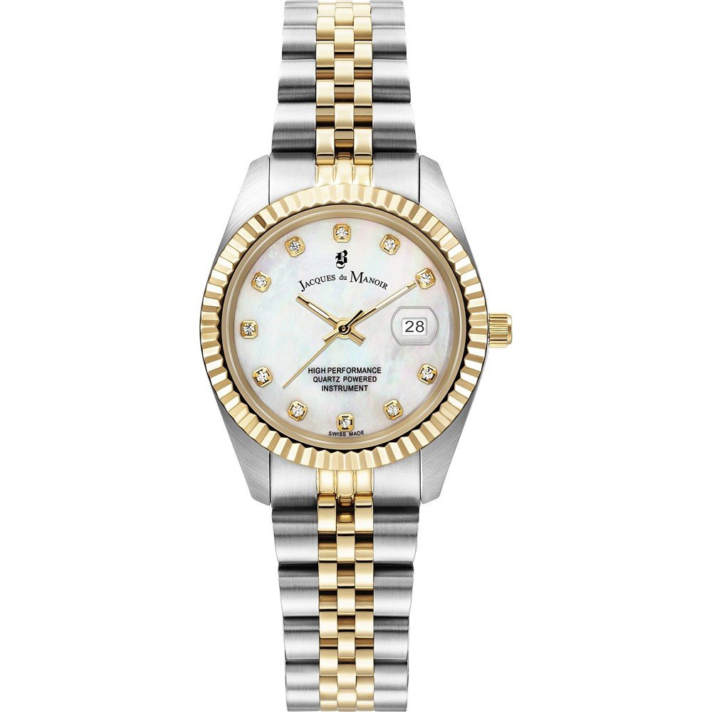 Montre Analogique JACQUES DU MANOIR Collection Inspiration Bracelet Acier Bicolore