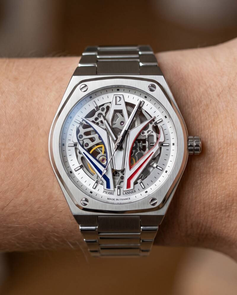 Montre Automatique Pierre Lannier Collection Ardent bracelet acier argenté