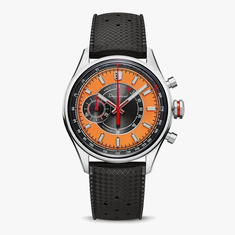 Packshot de la Montre Analogique DEPANCEL MONTRES collection Allure Bracelet cuir noir