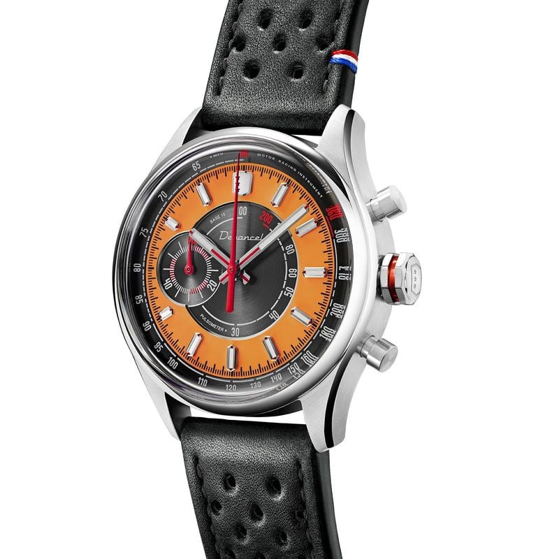 Packshot de la Montre Analogique DEPANCEL MONTRES collection Allure Bracelet cuir noir