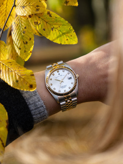 Montre Analogique JACQUES DU MANOIR Collection Inspiration Bracelet acier bicolore