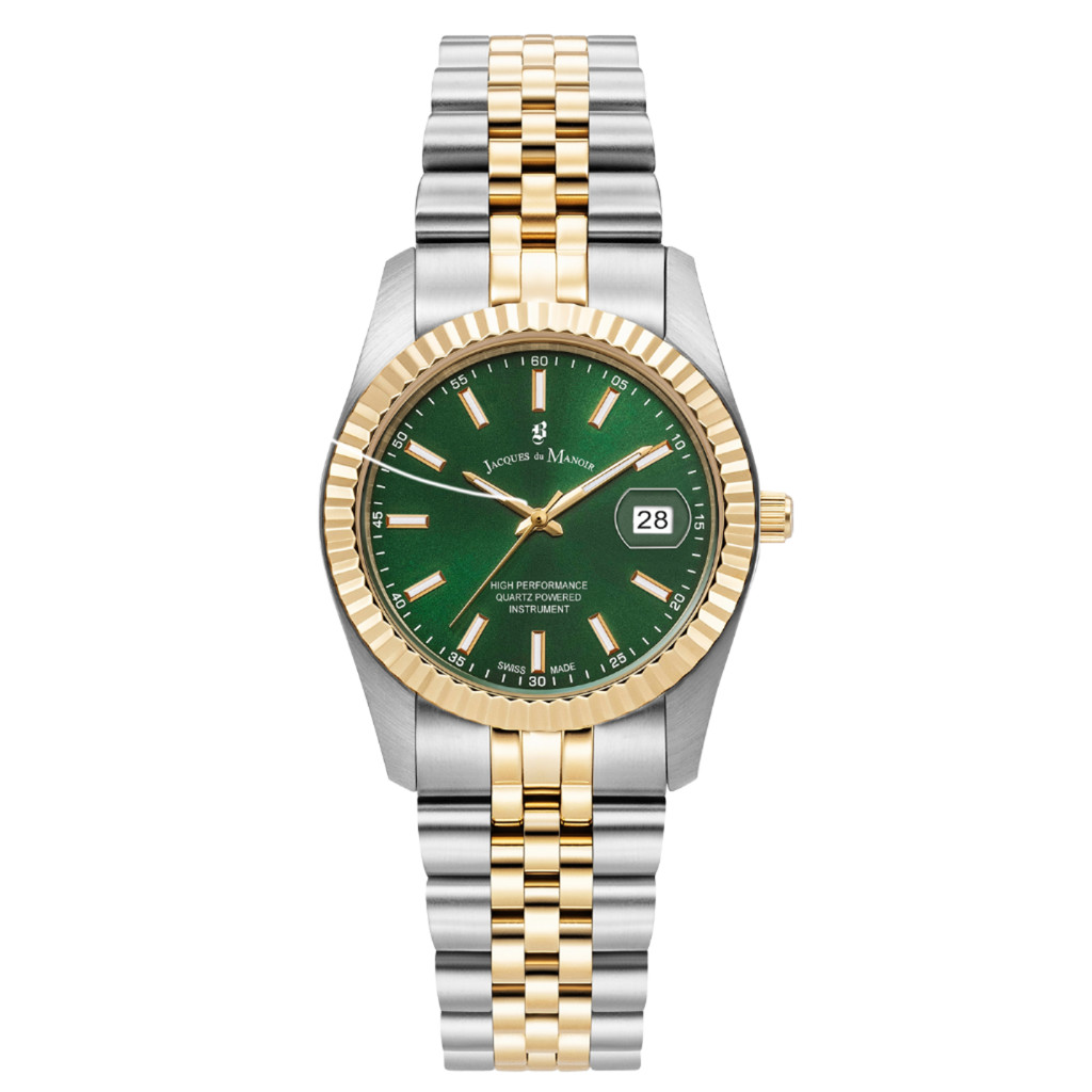 Montre Analogique JACQUES DU MANOIR collection Inspiration bracelet acier bicolore