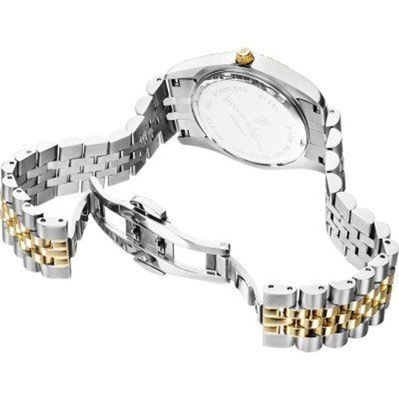 Packshot de la Montre Analogique JACQUES DU MANOIR Collection Inspiration bracelet acier bicolore