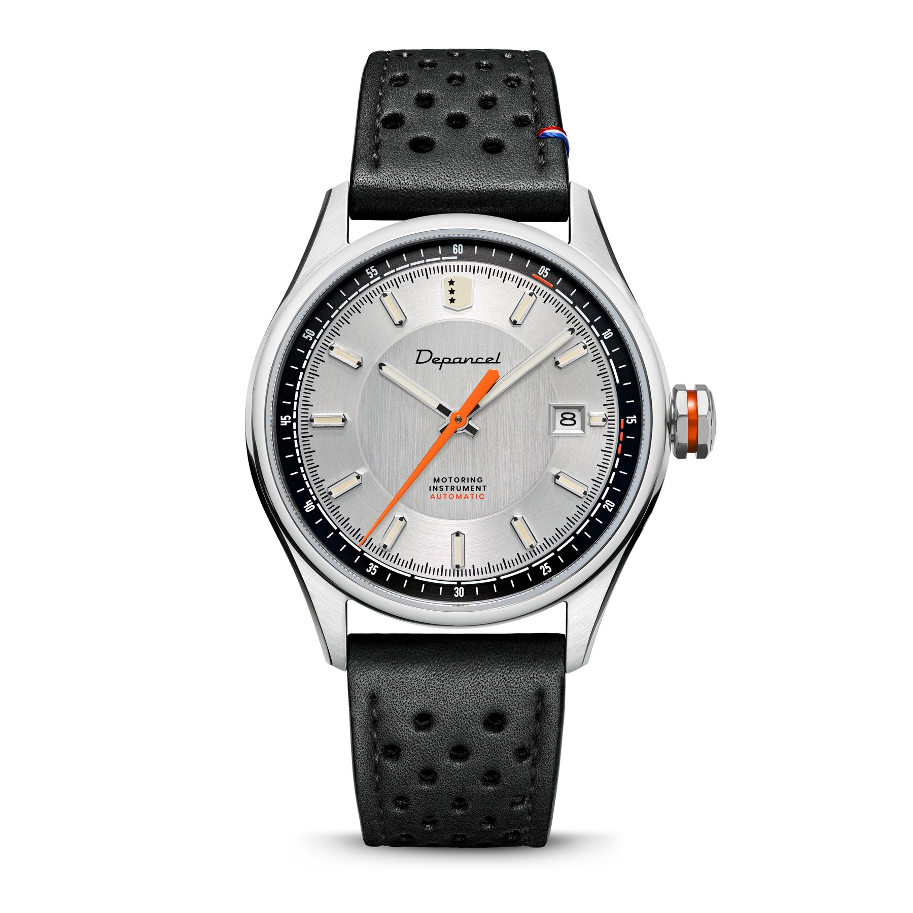 Montre Automatique DEPANCEL Collection Autosport Bracelet Cuir Noir