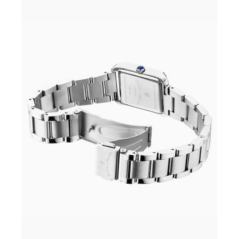 Packshot de la Montre Analogique JACQUES DU MANOIR Collection Emily Bracelet acier argenté