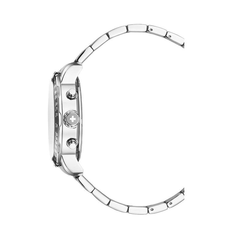 Détail de la Montre Analogique JDM MILITARY collection Challenger bracelet acier argenté