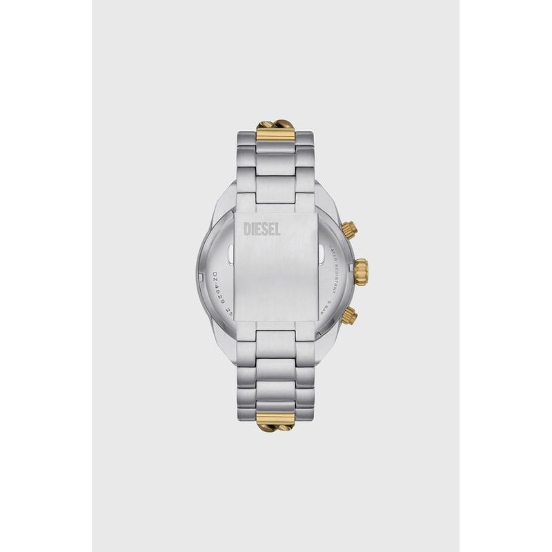 Montre Analogique DIESEL collection Spiked bracelet acier bicolore, détail du bracelet bicolore.