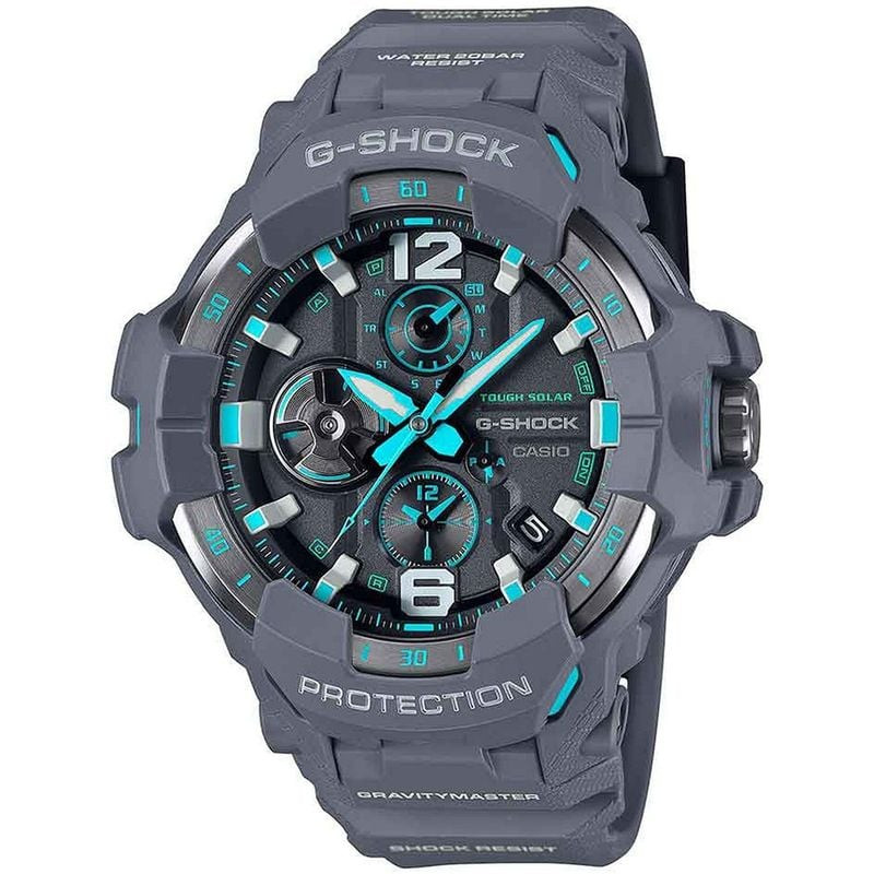 Packshot de la Montre Analogique Numérique Casio Collection G-Shock bracelet caoutchouc gris