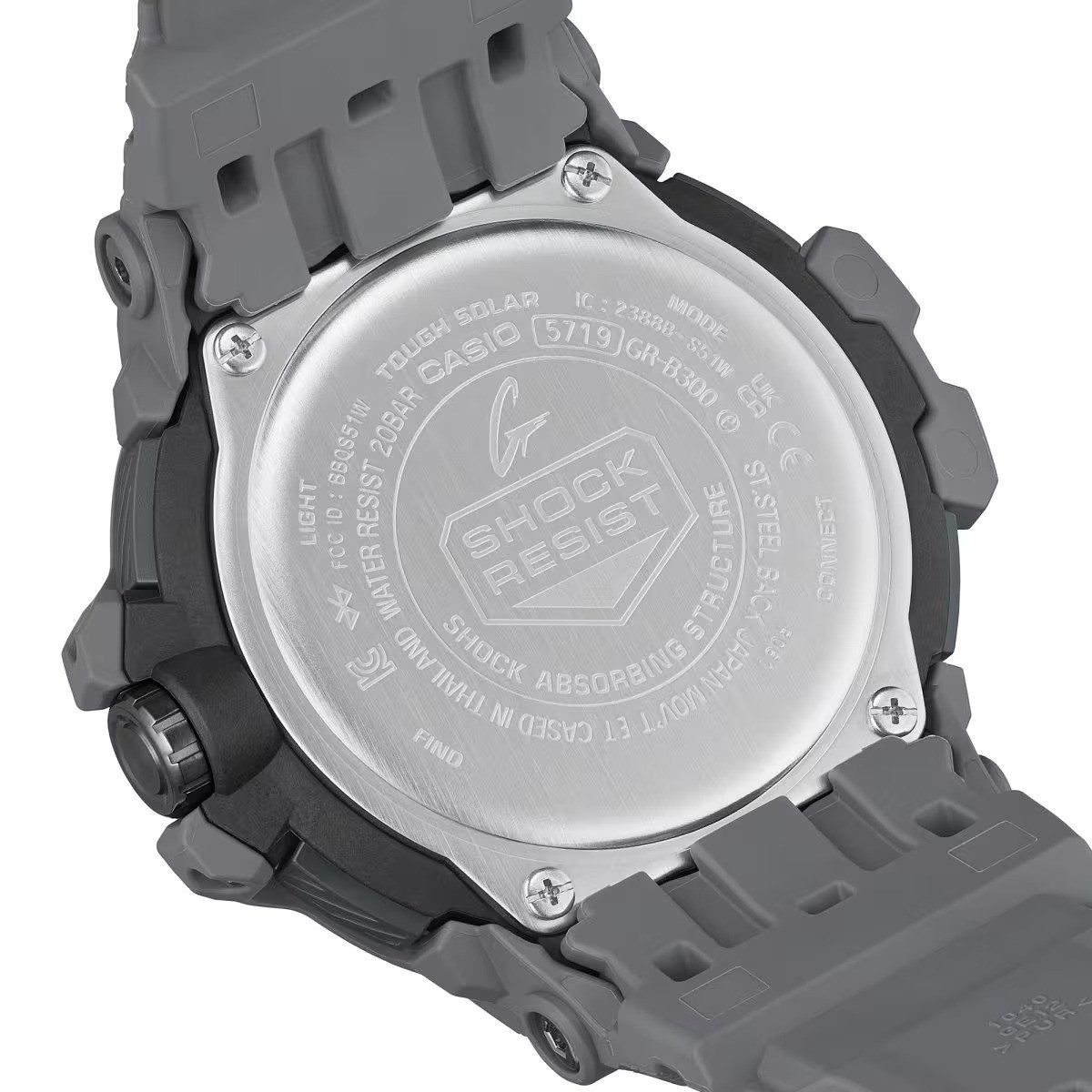 Montre Analogique Numérique Casio Collection G-Shock Bracelet Silicone Gris