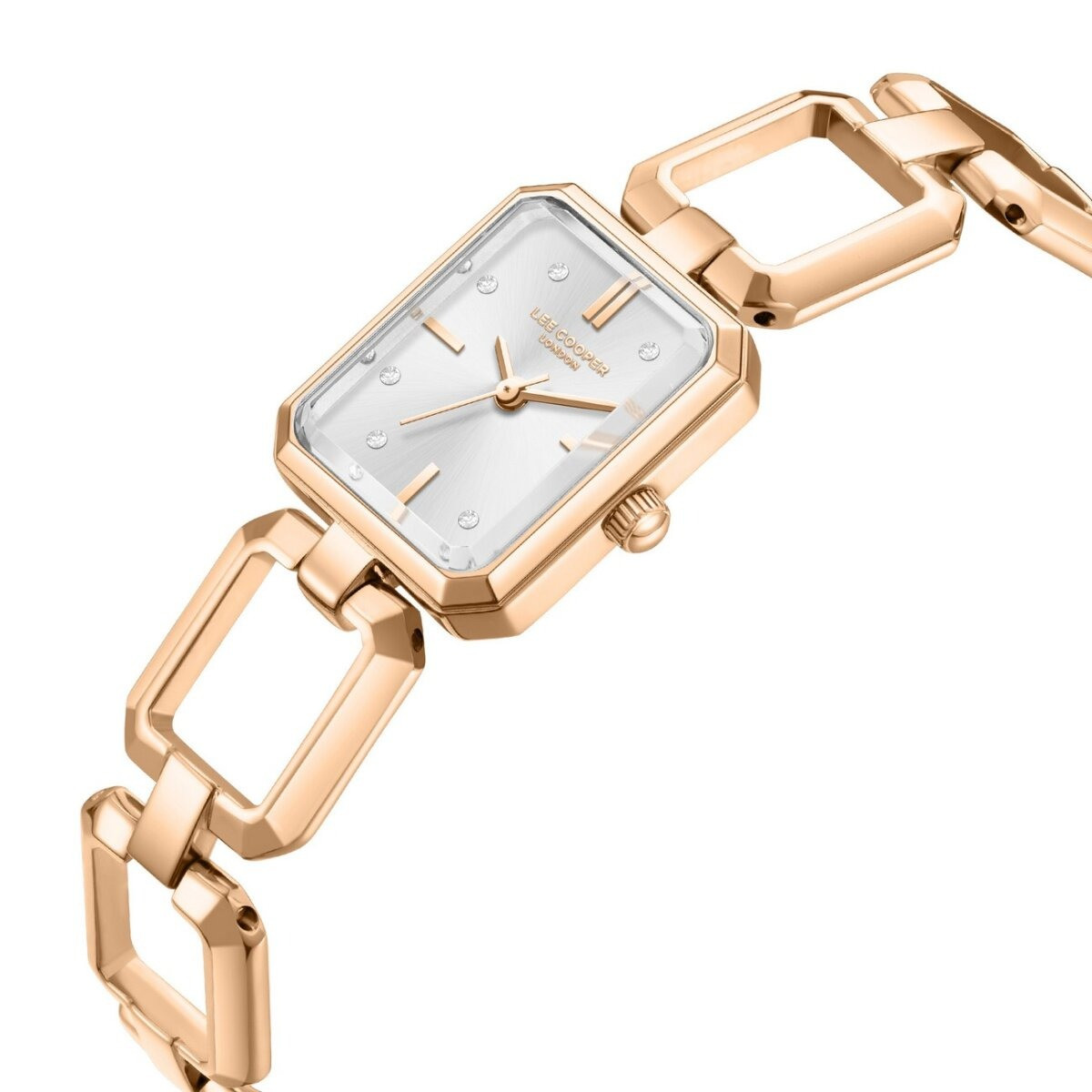 Montre Analogique LEE COOPER Collection DARCY bracelet doré rose