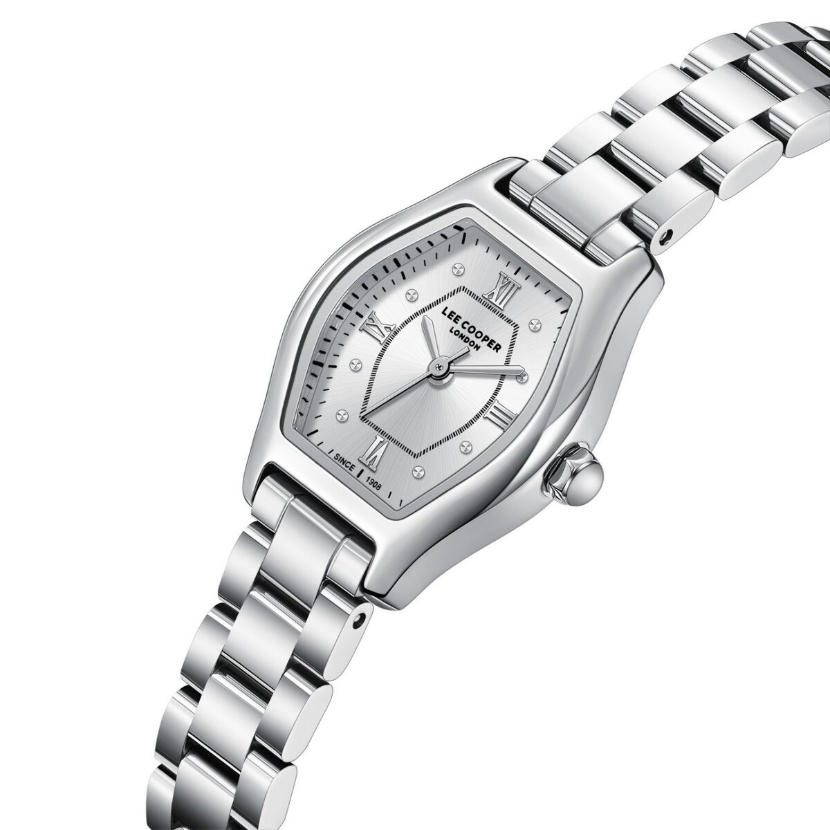 Montre Analogique LEE COOPER collection Beverly bracelet acier argenté