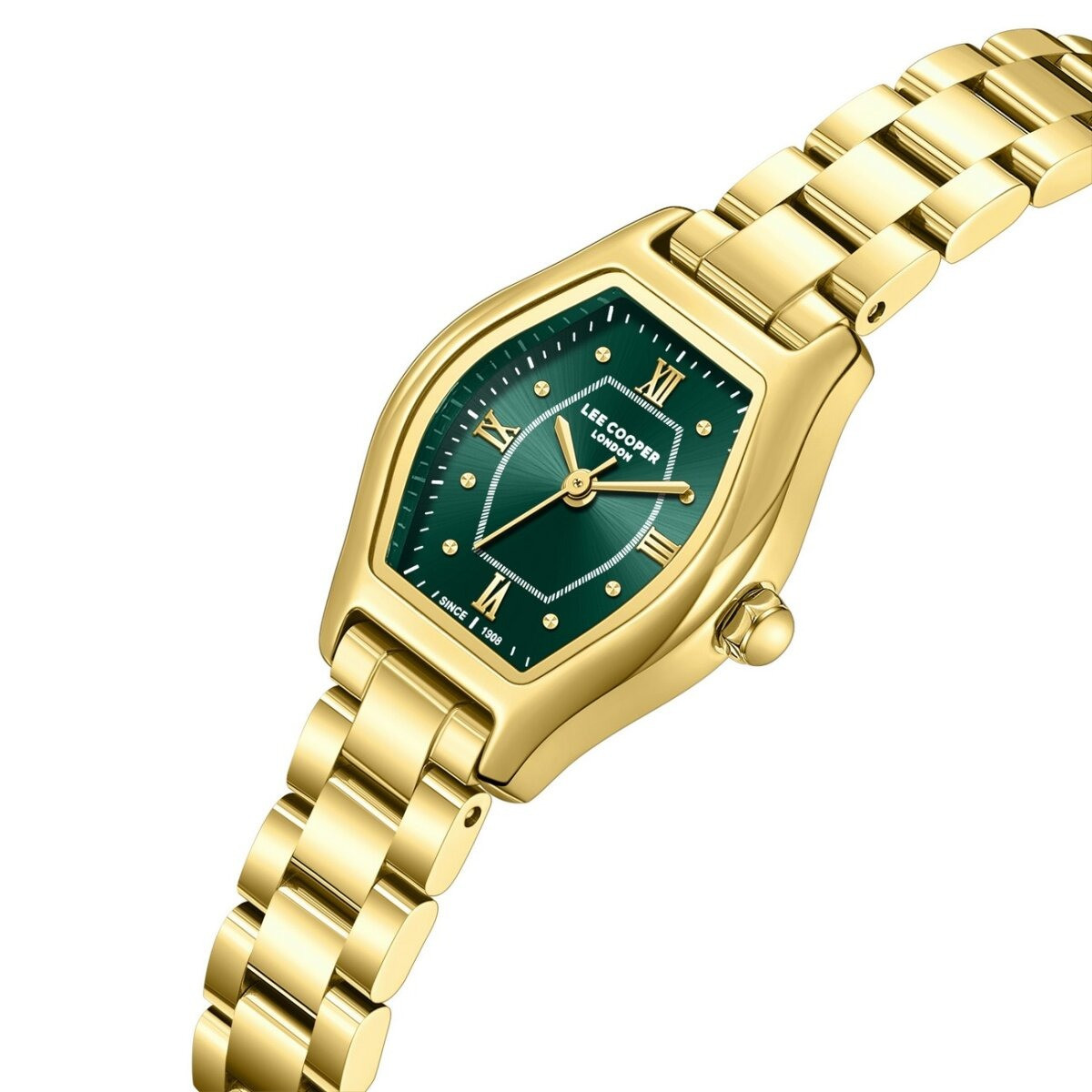 Montre Analogique LEE COOPER Collection Beverly bracelet Métal doré