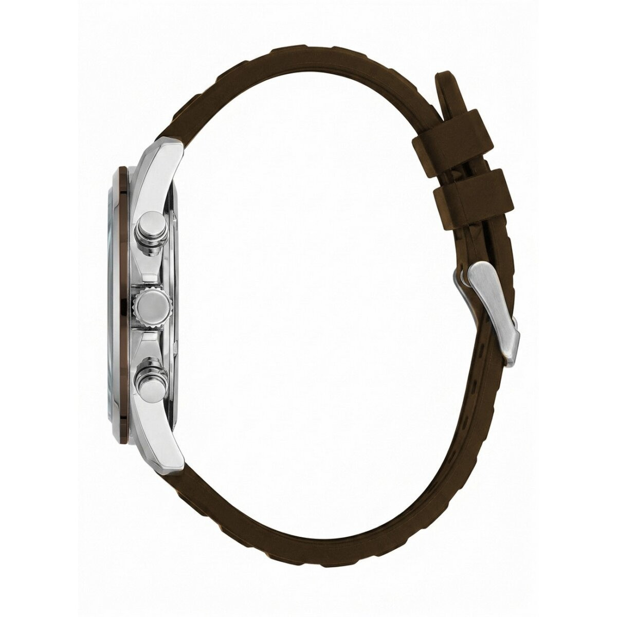 Montre Analogique LEE COOPER Collection Charlton bracelet silicone marron