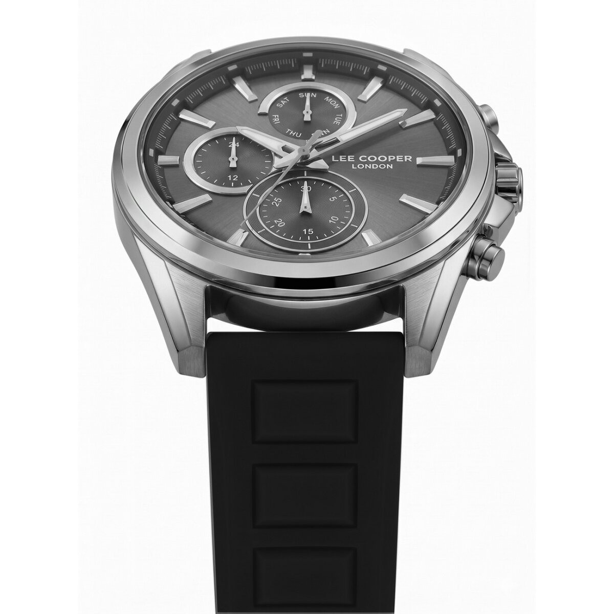 Montre Analogique LEE COOPER Collection Charlton bracelet silicone noir