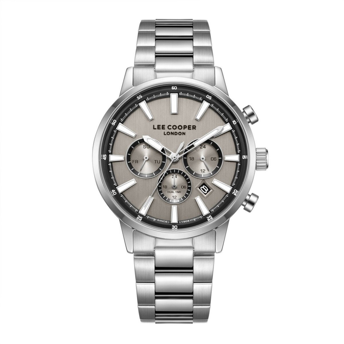 Montre Analogique LEE COOPER Collection Percy bracelet métal argenté