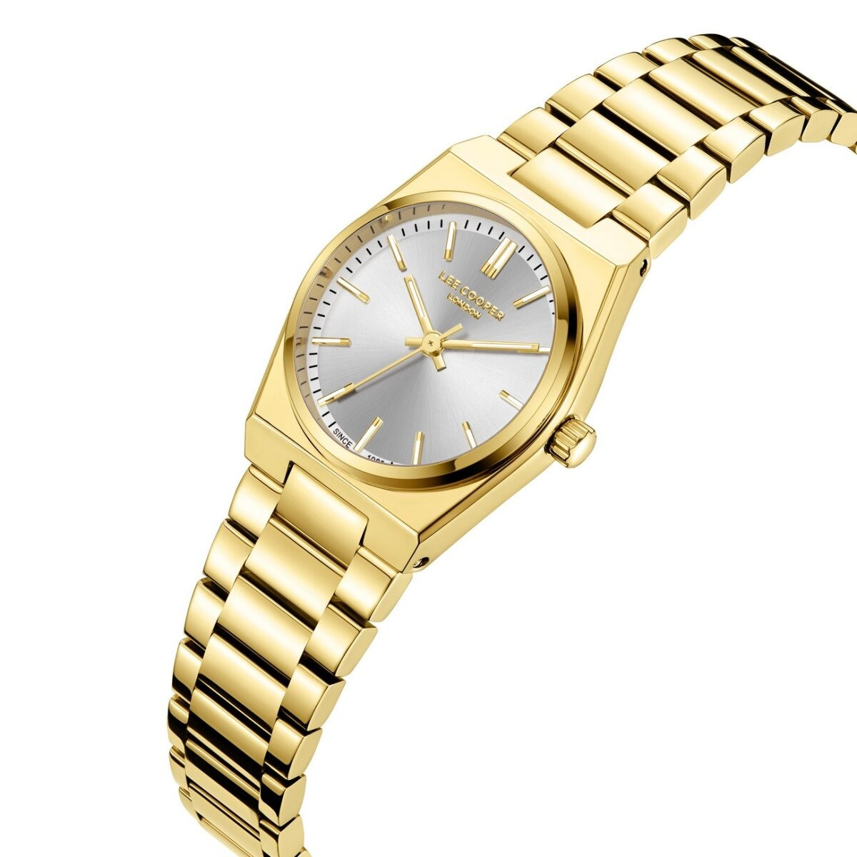 Montre Analogique LEE COOPER Collection Brittany bracelet acier doré