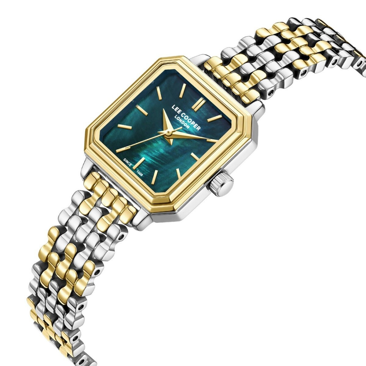 Montre Analogique LEE COOPER Collection Bertha Bracelet acier Bicolore
