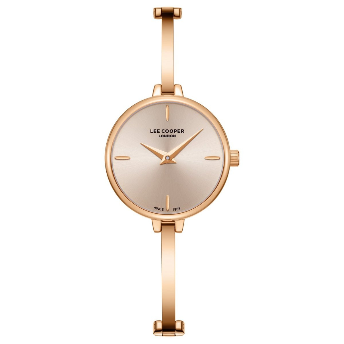 Montre Analogique LEE COOPER collection Poppy bracelet acier doré rose