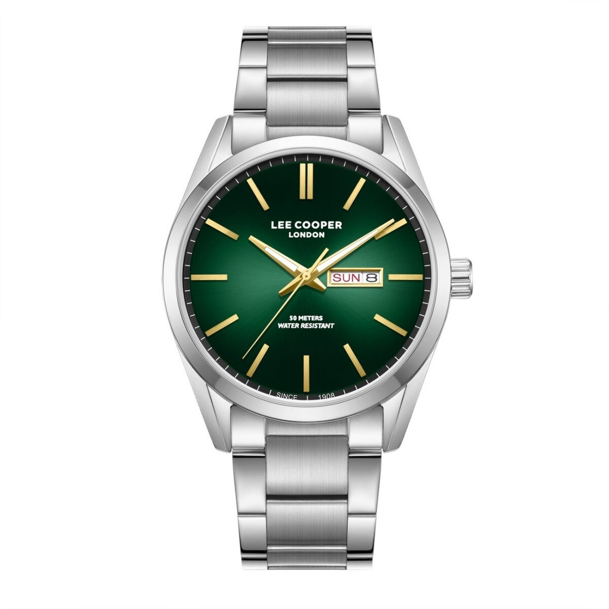 Montre Analogique LEE COOPER collection Ashton bracelet acier argenté