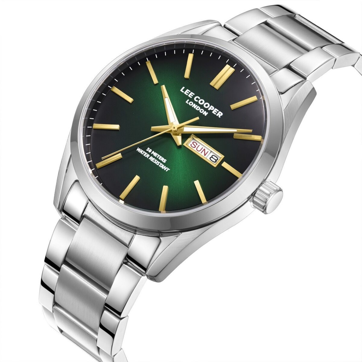 Montre Analogique LEE COOPER collection Ashton bracelet acier argenté