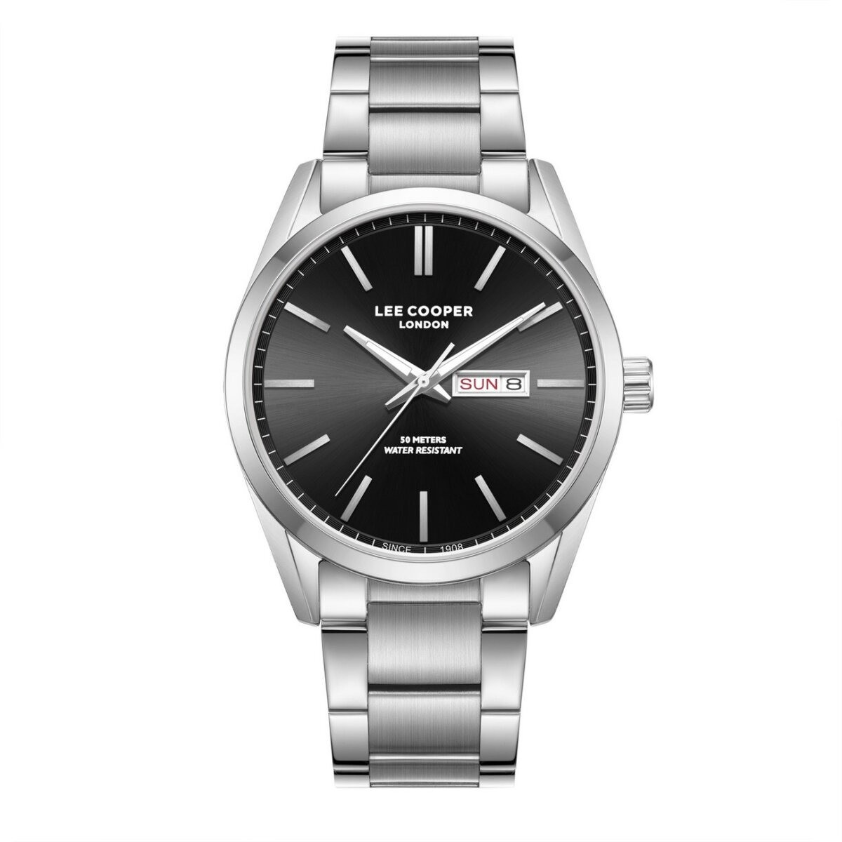 Montre Analogique LEE COOPER Collection Ashton bracelet acier argenté