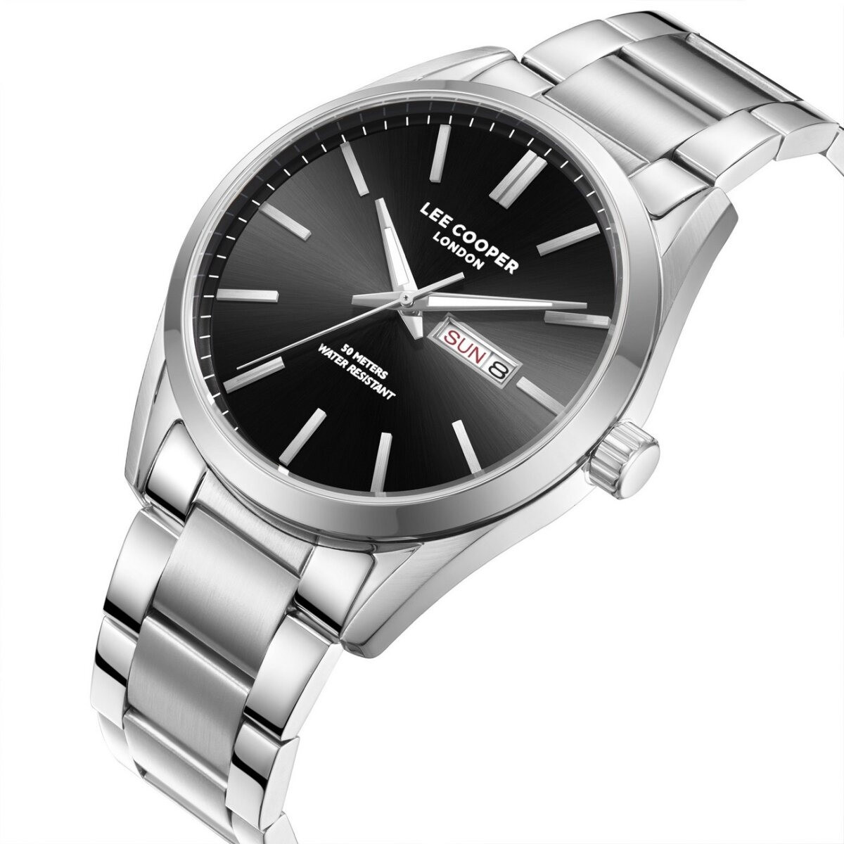 Montre Analogique LEE COOPER Collection Ashton bracelet acier argenté