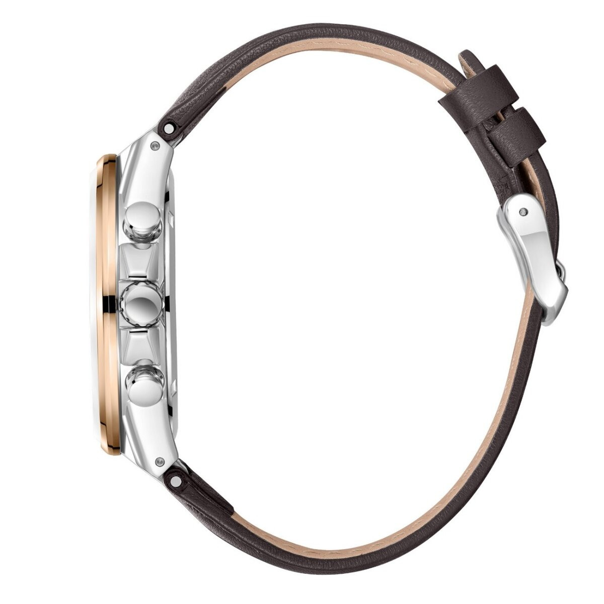 Montre Analogique LEE COOPER Collection EDISSON bracelet cuir marron