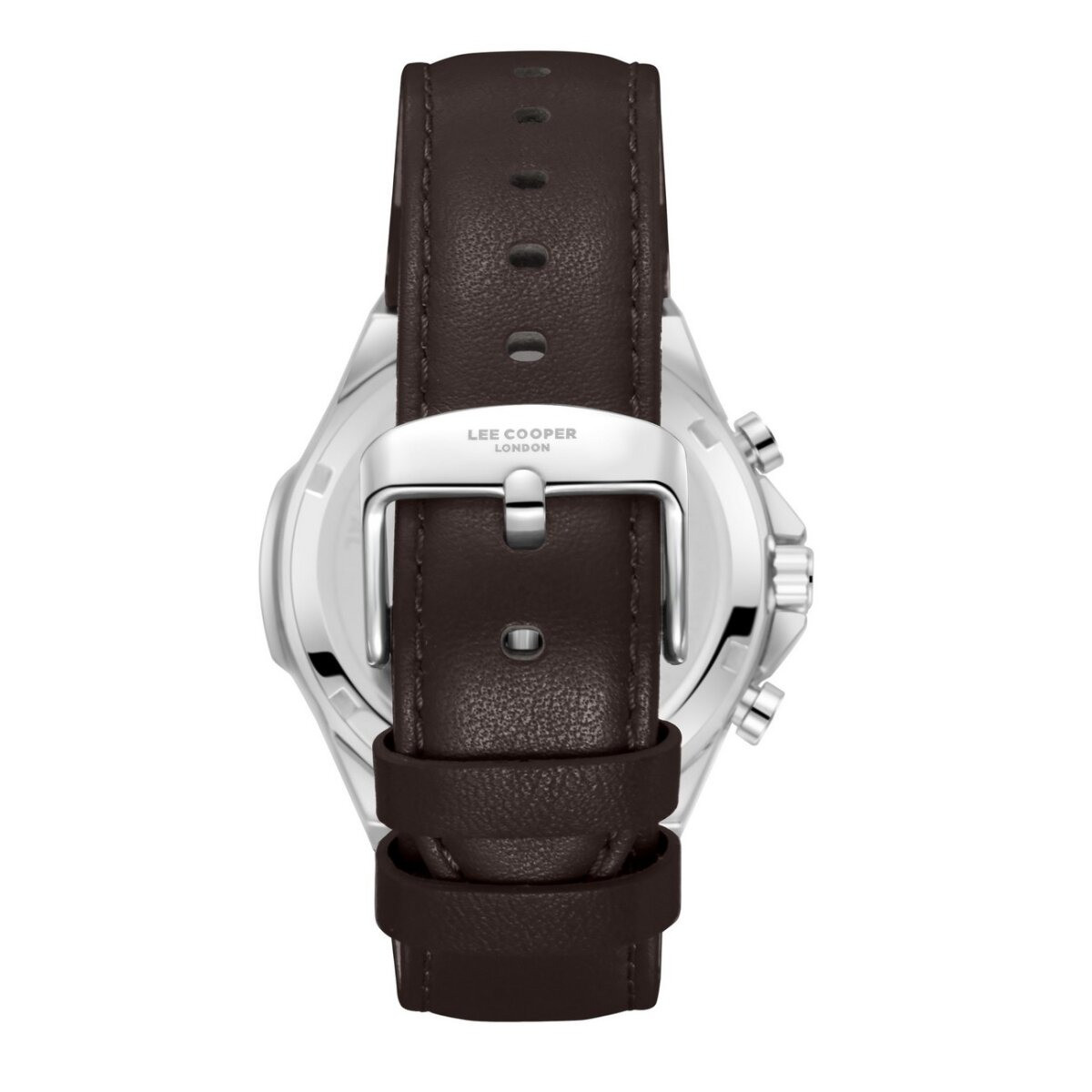 Montre Analogique LEE COOPER Collection EDISSON bracelet cuir marron