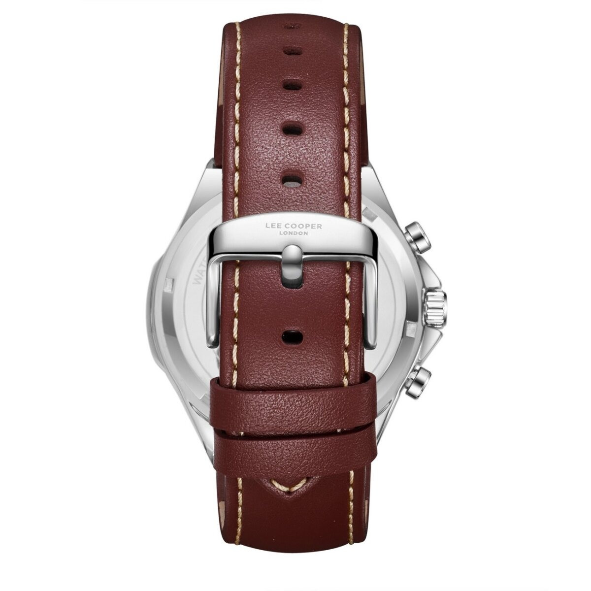 Montre Analogique LEE COOPER Collection EDISSON bracelet cuir marron