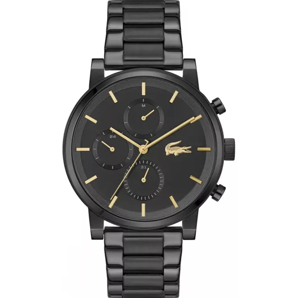 Montre Analogique LACOSTE collection Replay bracelet acier noir