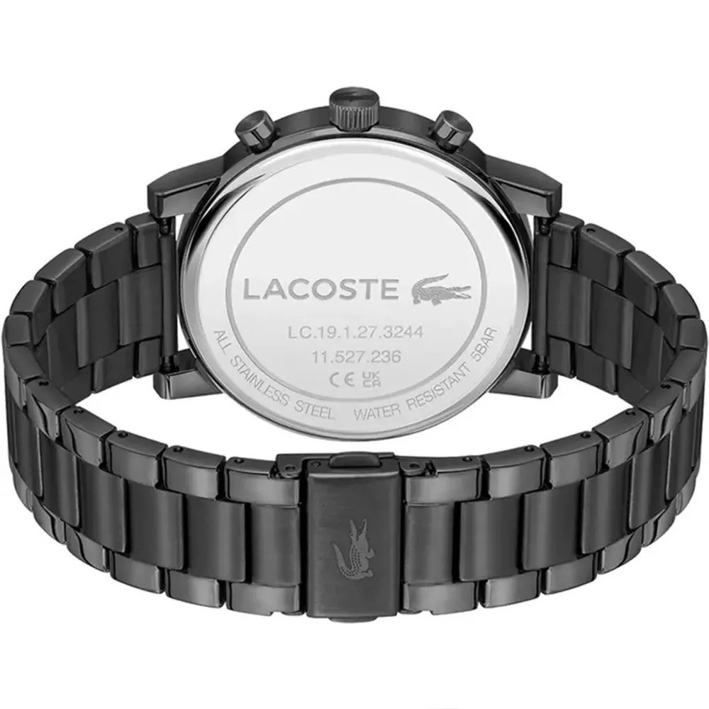 Montre Analogique LACOSTE collection Replay bracelet acier noir