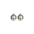 Carador - Boucles d'oreilles Perle de Tahiti, Or blanc 375/000 et Oxyde de Zirconium MBO27977-02