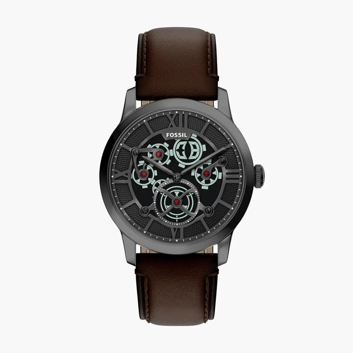 Montre Analogique FOSSIL Collection Townsman bracelet cuir marron
