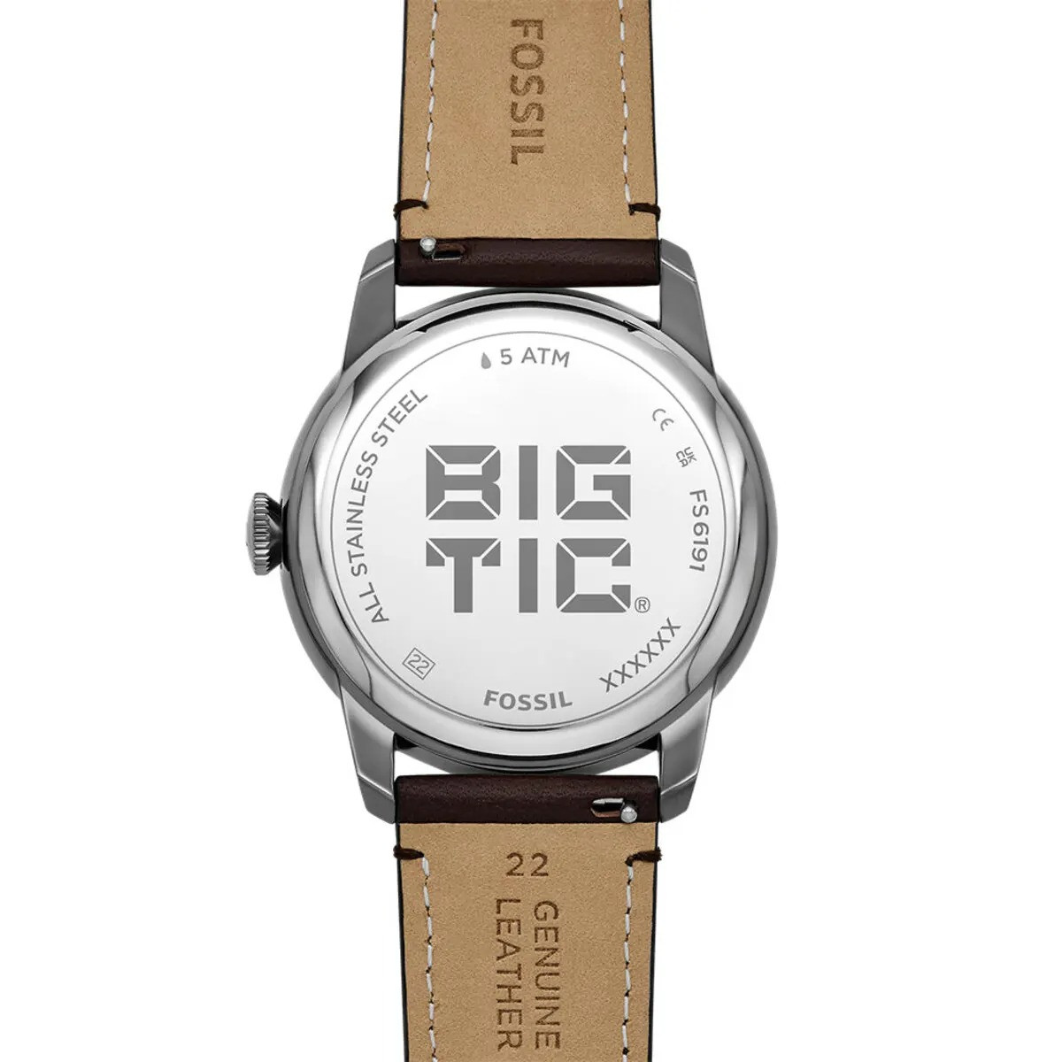 Montre Analogique FOSSIL Collection Townsman bracelet cuir marron