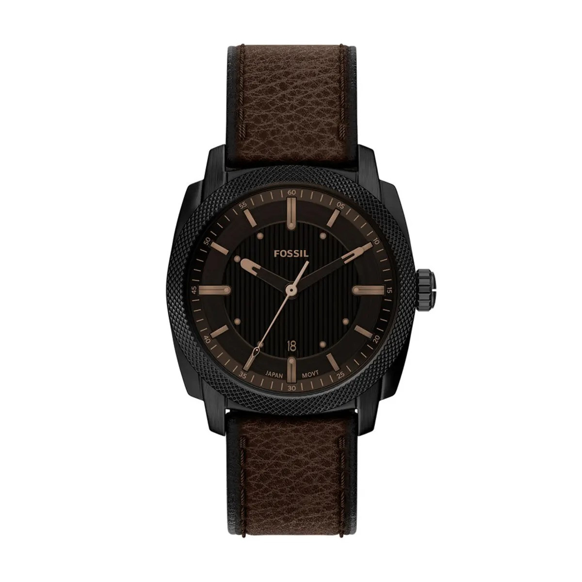 Montre Analogique FOSSIL Collection Machine bracelet cuir marron