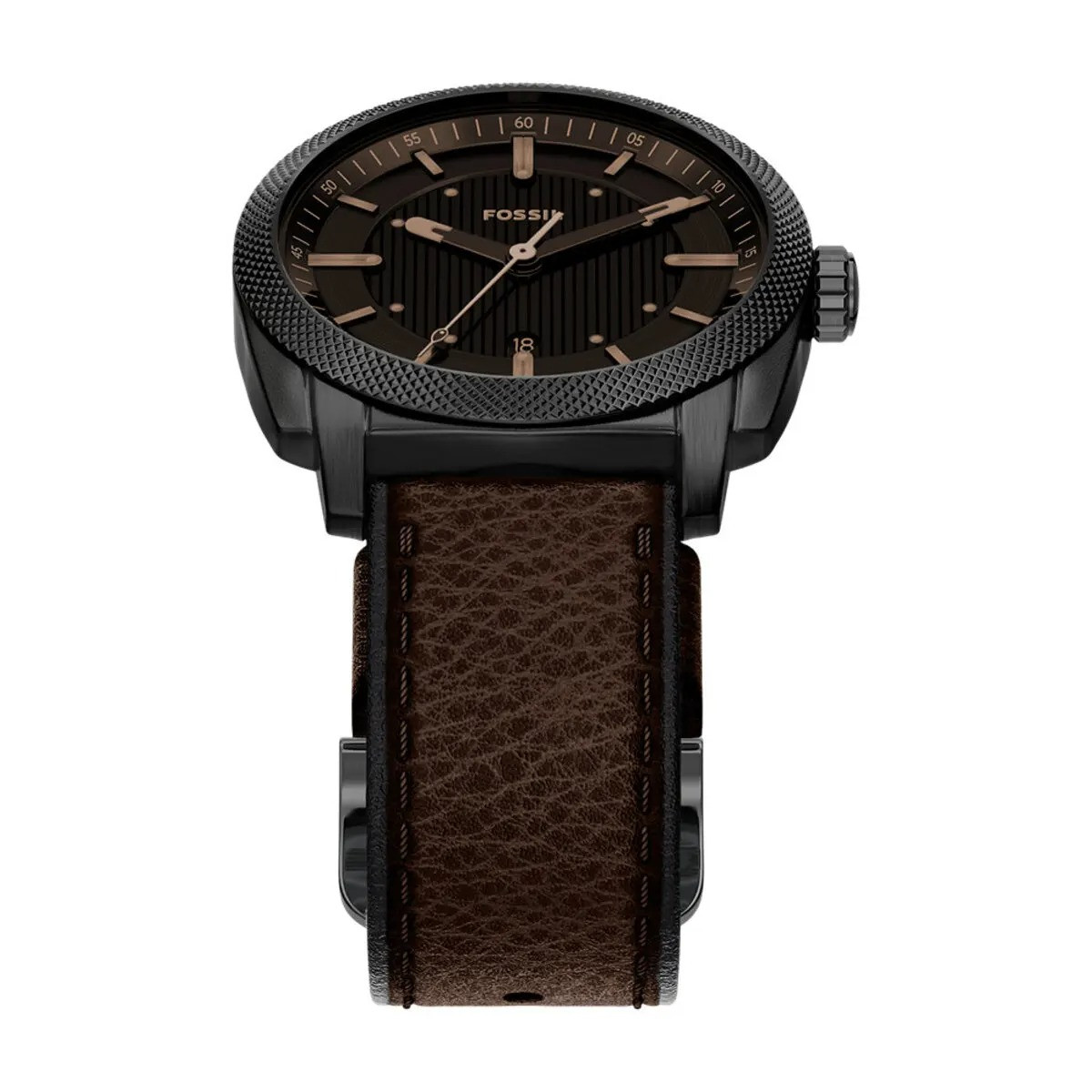 Montre Analogique FOSSIL Collection Machine bracelet cuir marron