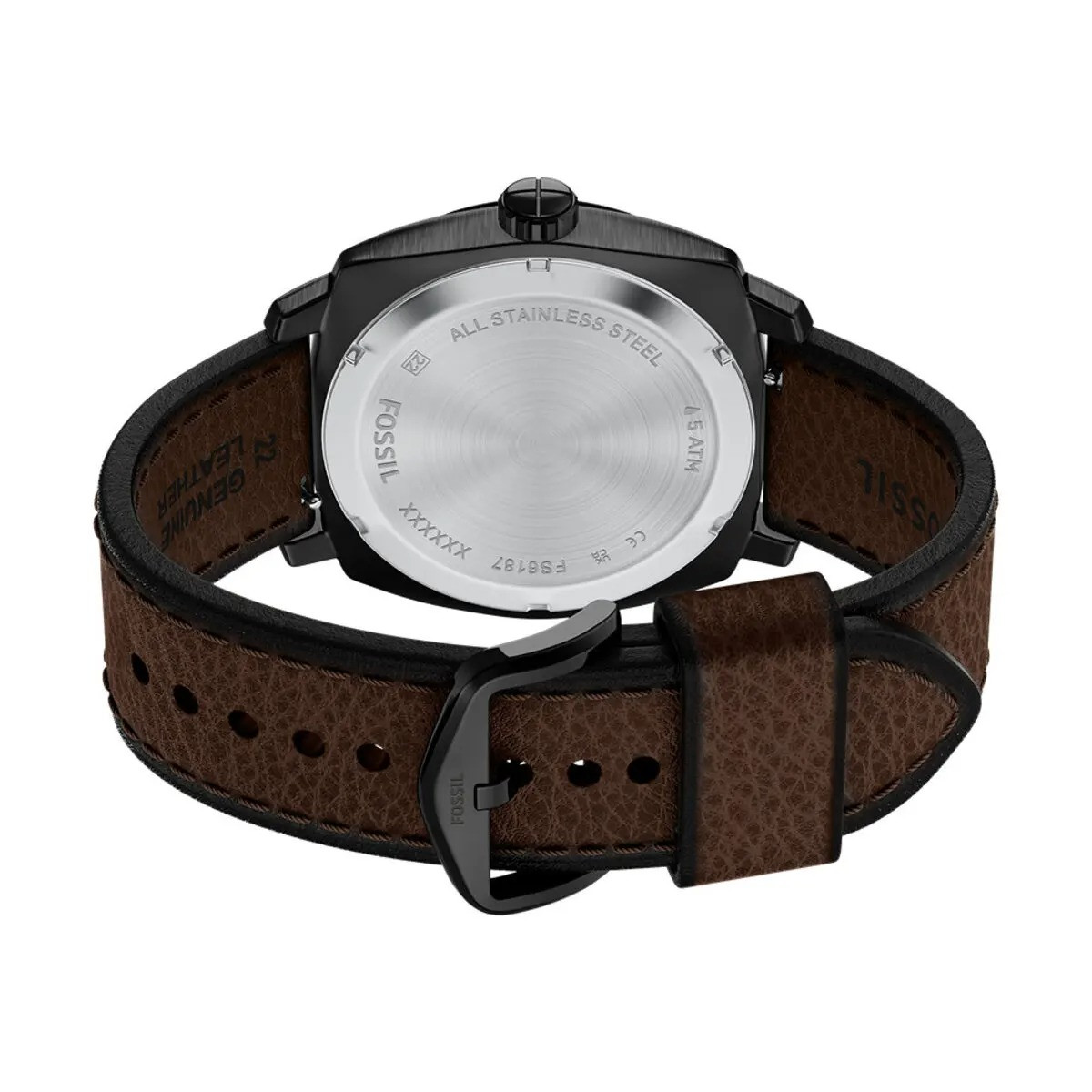 Montre Analogique FOSSIL Collection Machine bracelet cuir marron