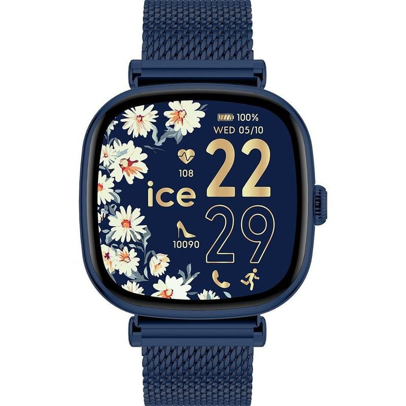Packshot : Montre connectée Ice-Watch Collection ICE Smart SQ 2.0 bracelet acier bleu