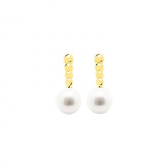 Boucles d'oreilles Perles et Or jaune 375/000