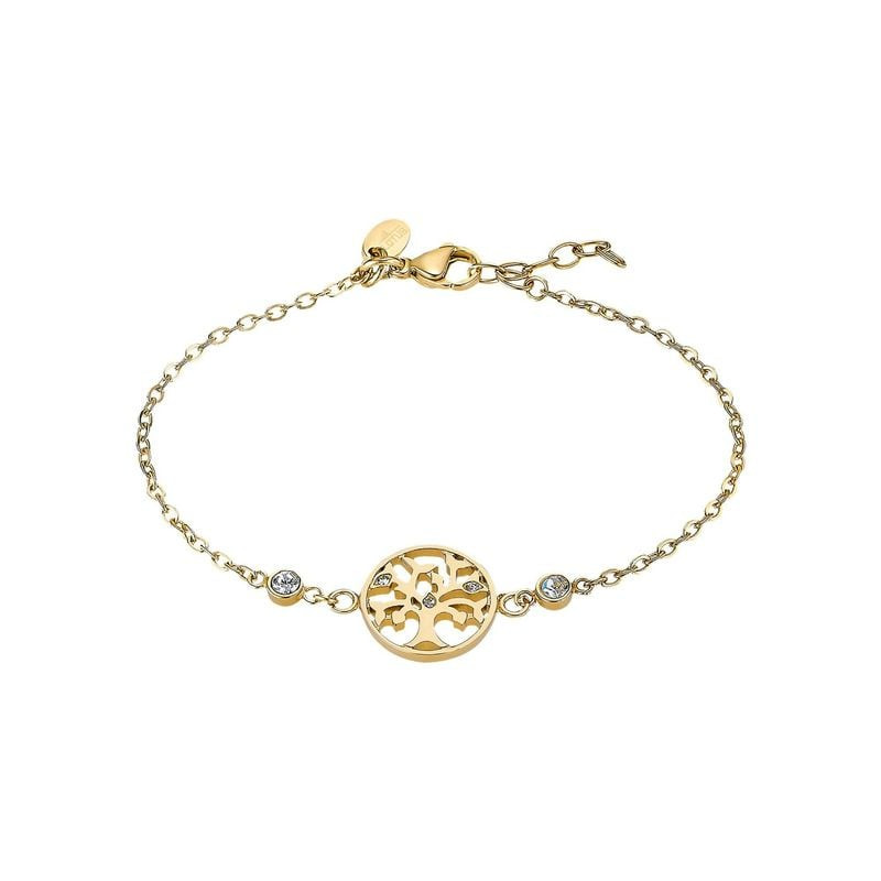 Bracelet Old Money LOTUS STYLE acier doré, packshot sur fond neutre, bijou femme à finition dorée