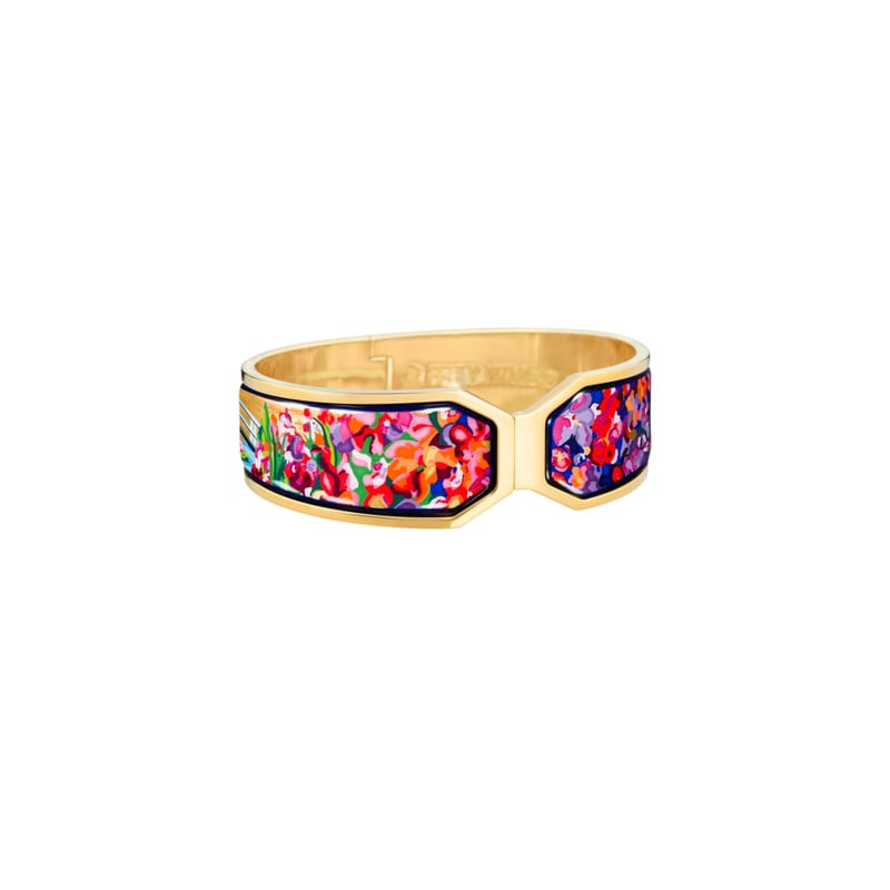 Bracelet jonc FREY WILLE Hommage à Claude Monet doré, taille M, packshot sur fond blanc